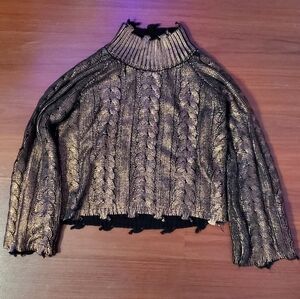 Elan Black Sweater with White Label